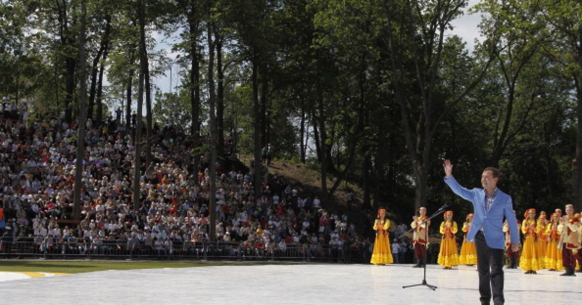 Президент РФ Дмитро Мєдвєдєв відвідав Татарстан / © AFP