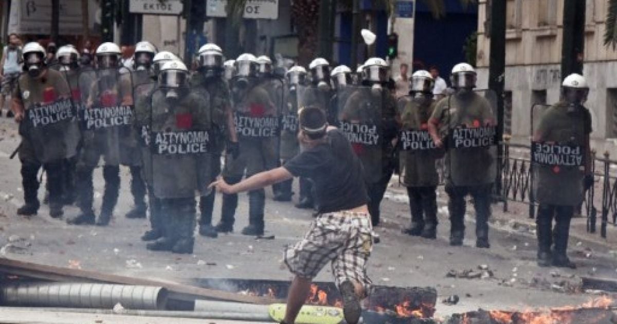 Протести в Греції. Ілюстрація