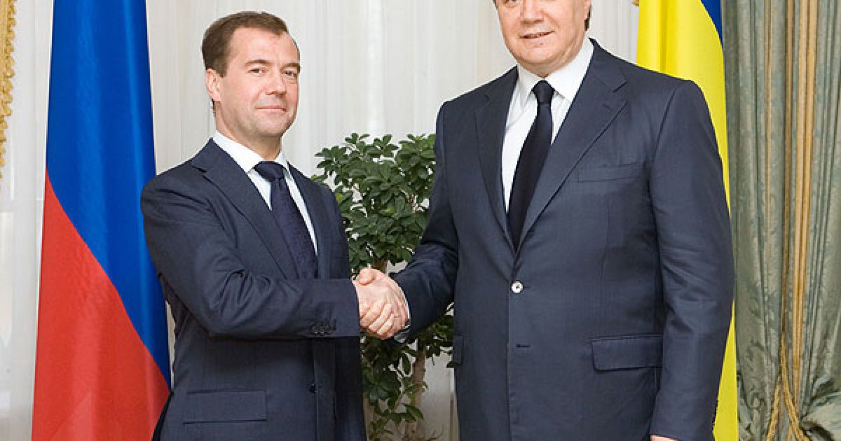 Віктор Янукович та Дмитро Медведєв