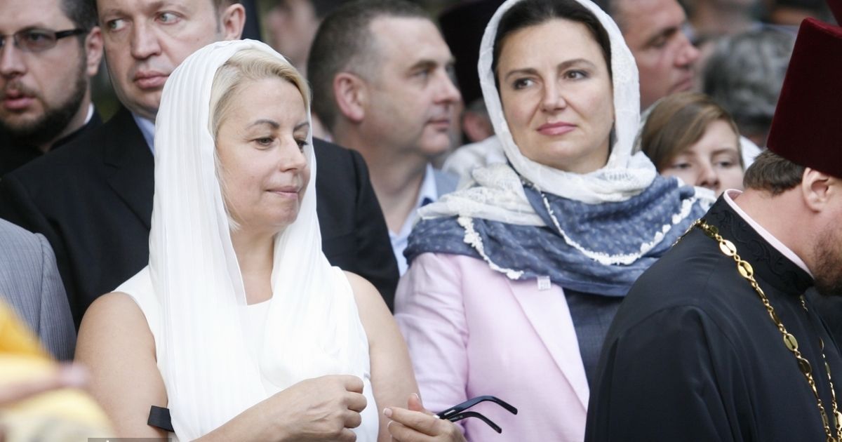 Глава Російської православної церкви патріарх Кирило провів молебень на Володимирській гірці в Києві.