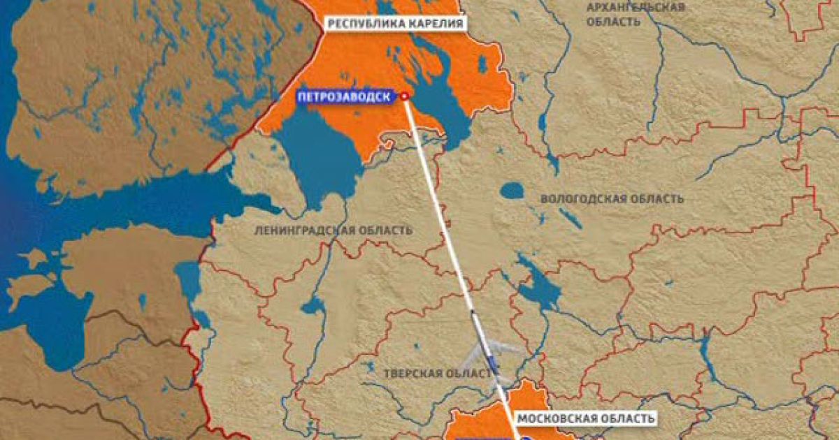 В результаті авіакатастрофи Ту-134 в Карелії загинули 44 людини, двоє з яких українці / © Вести.ру