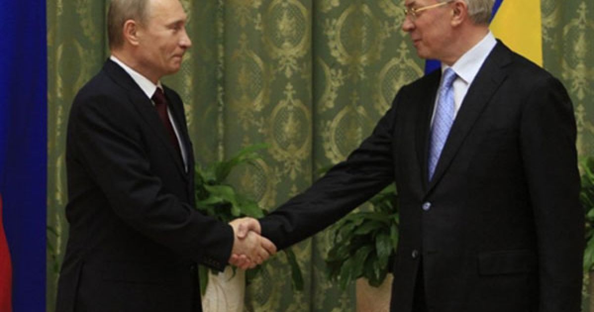 Прем&#039;єр-міністр Росії Володимир Путін зустрівся з прем&#039;єр-міністром Миколою Азаровим. / © AFP