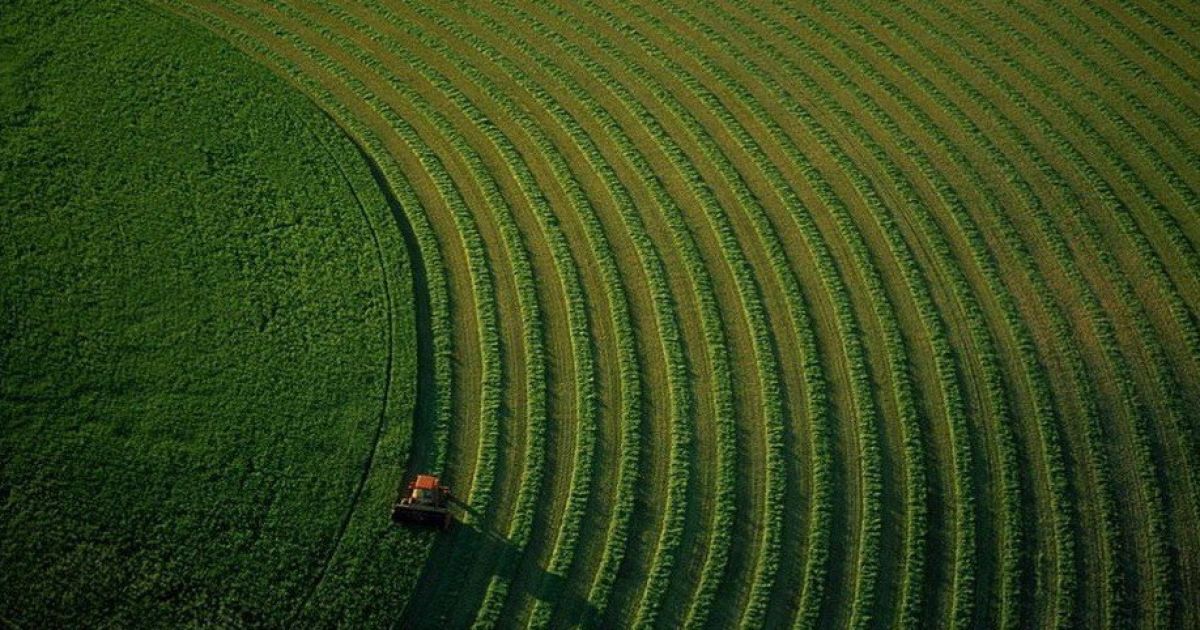 Трактор на полі у штаті Монтана / © Yann Arthus-Bertrand