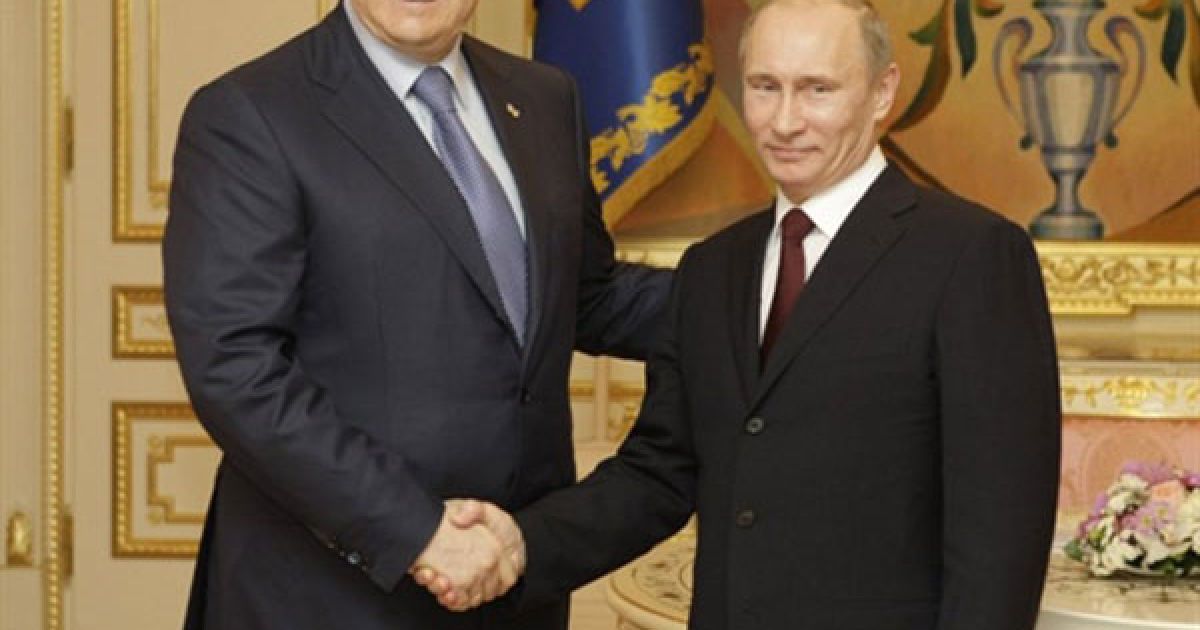 Прем&#039;єр-міністр Росії Володимир Путін зустрівся з президентом Віктором Януковичем. / © AFP