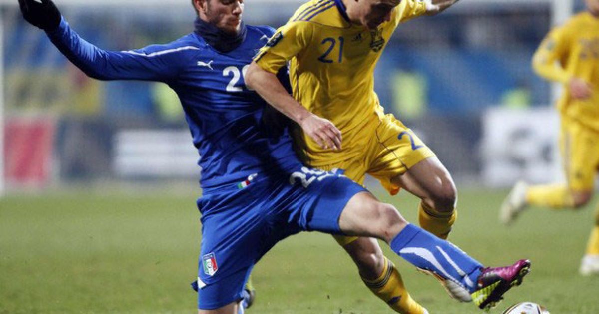 Збірна України з футболу програла товариський матч збірній Італії з рахунком 0:2.