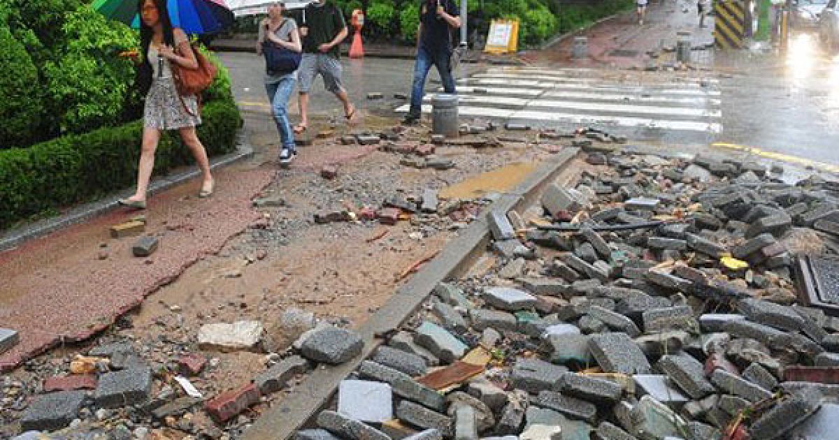 Південна Корея потерпає від зсувів та проливних дощів / © AFP