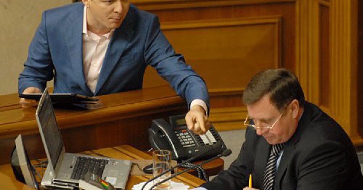 Перший віце-спікер Маритнюк відмовився надати Ляшку слово для виступу, оскільки той не був записаний на виступ. / © УНІАН
