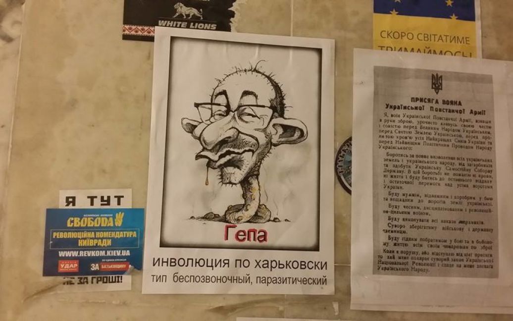 На Евромайдане царило возвышенно-шутливое настроение / © facebook.com/pyshnyy