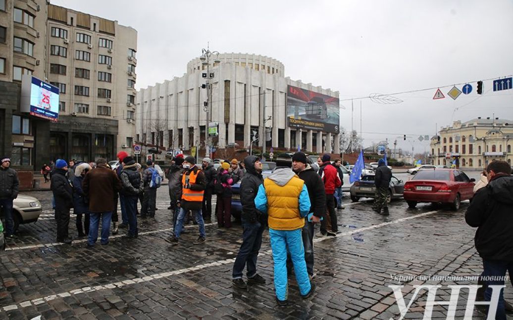Автомайдан тронулся с Европейской площади / © УНИАН