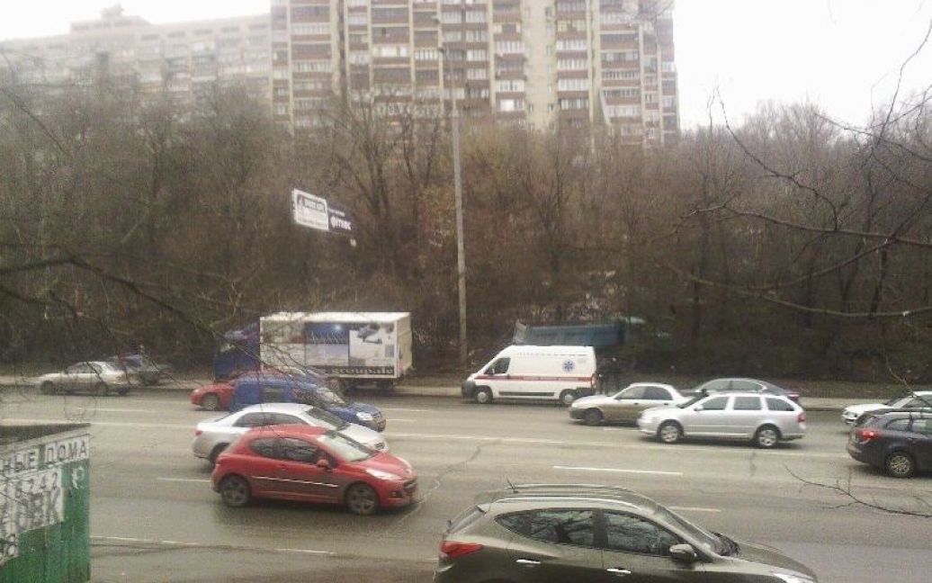 У Києві вантажівка "без гальм" влаштувала аварію / © Магнолія-ТВ