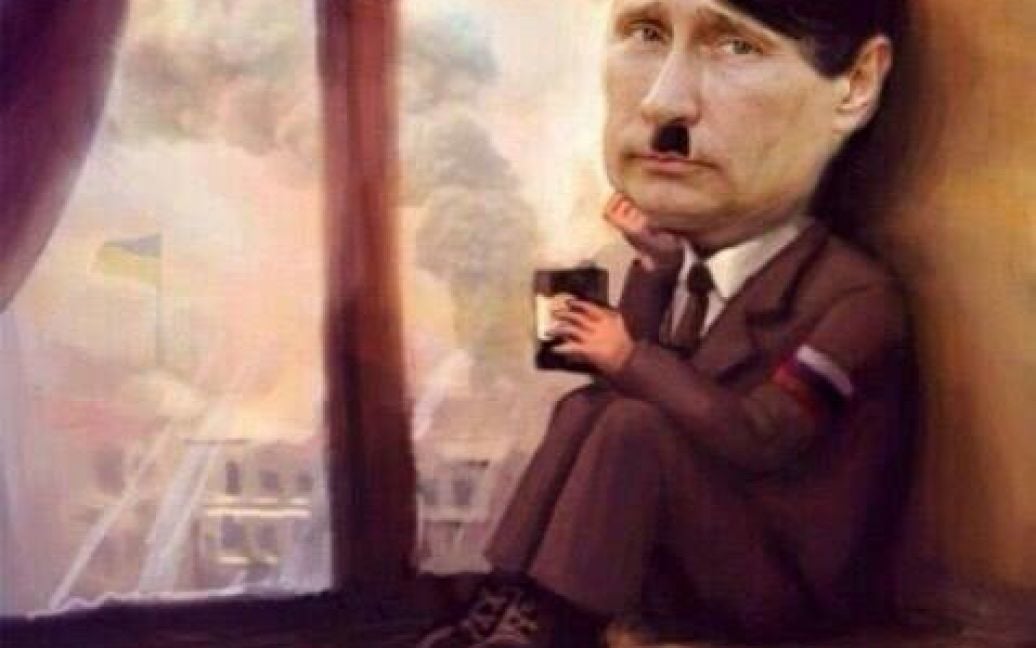 Путина сравнили с Гитлером и посмеялиись над "бендеровцами" / © facebook.com/babaikit