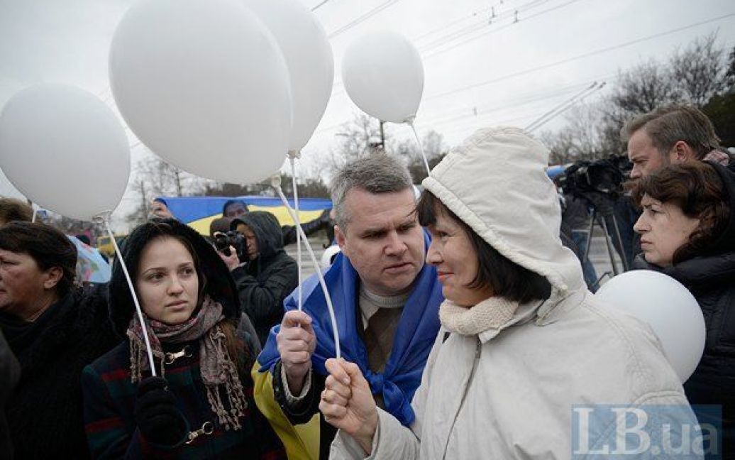 В Симферополе поддержали единстве УкраиныВ Симферополе поддержали единстве Украины / © Kassandra