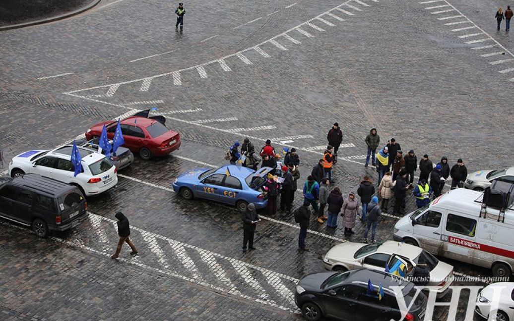 Автомайдан тронулся с Европейской площади / © УНИАН