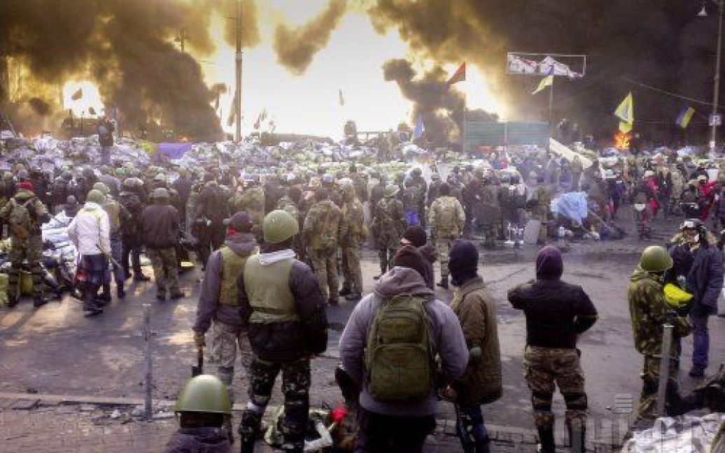 Центр Києва перетворився на місце жорсткого протистояння / © УНІАН