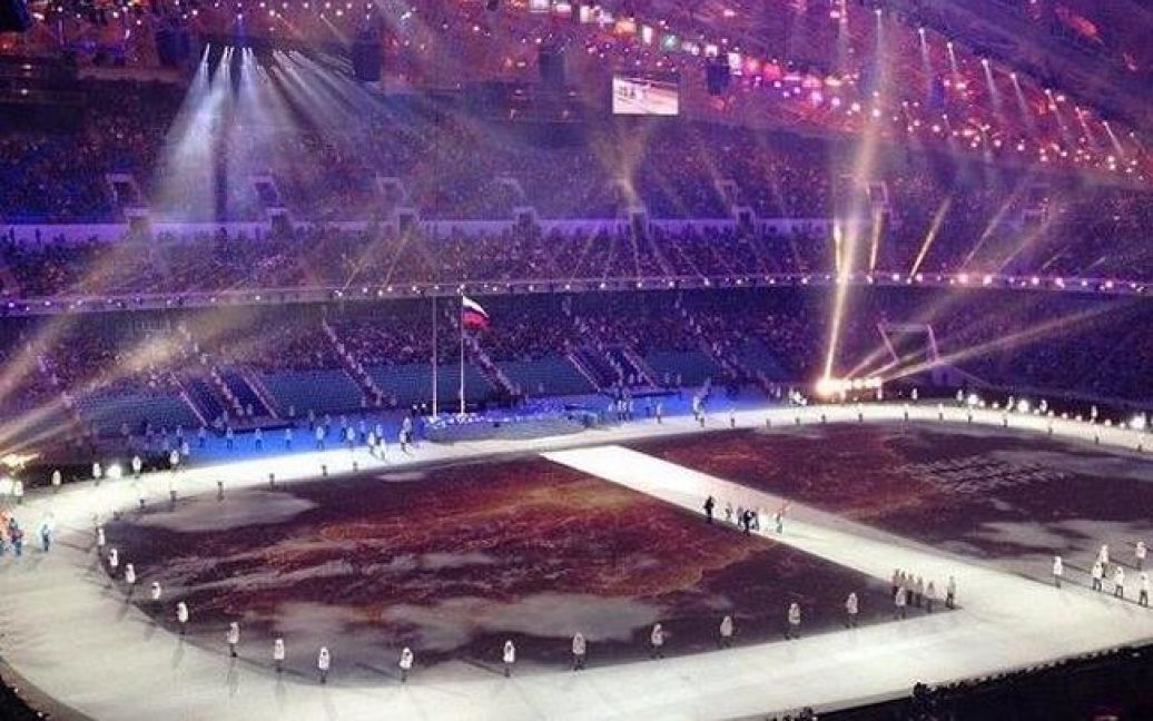Репетиция церемонии открытия Олимпиады в Сочи / © twitter.com/adagamov