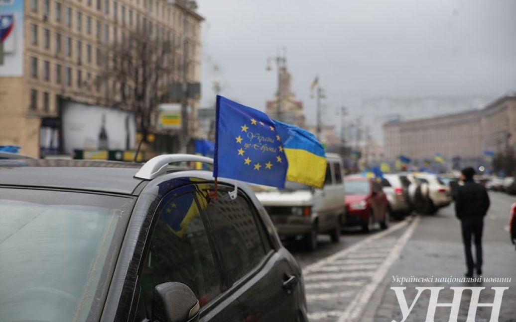 Автомайдан тронулся с Европейской площади / © УНН