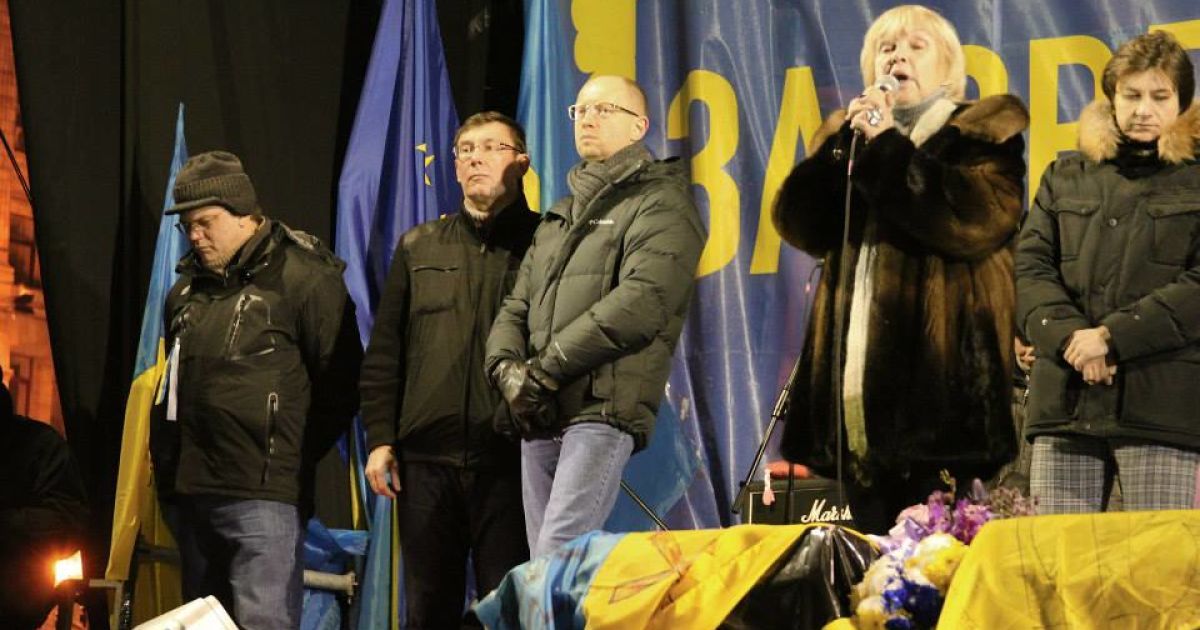 Ада Роговцева виступила на Євромайдані