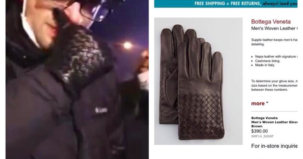 Яценюк показав дорогі рукавиць