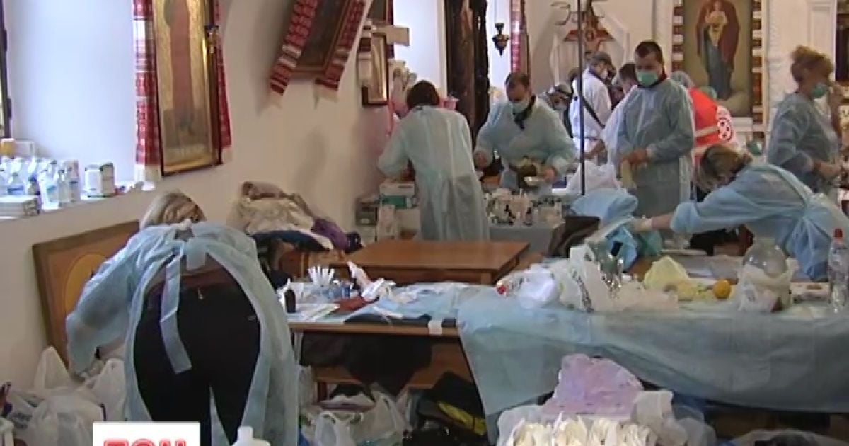 Храм стал убежищем для раненых