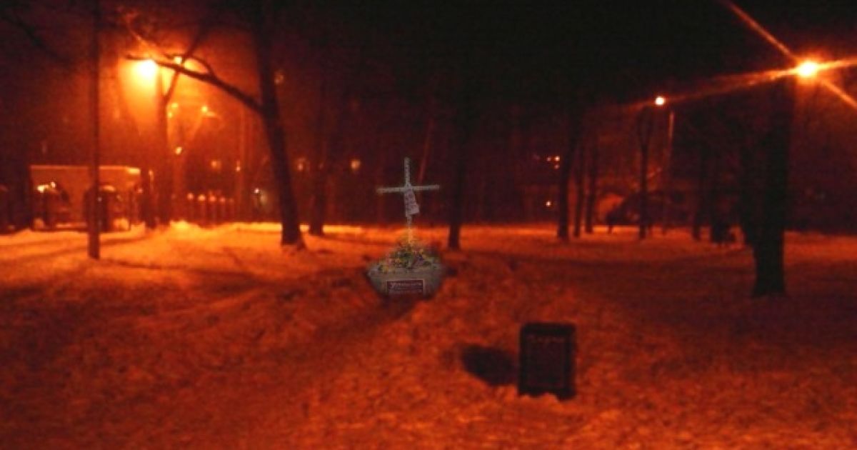 В Харькове неизвестные уничтожили памятник воинам УПА