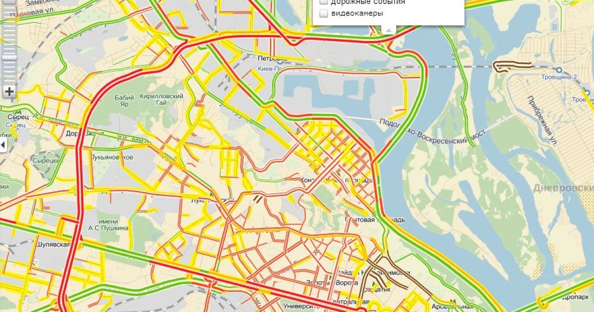 В Киеве сильные пробки