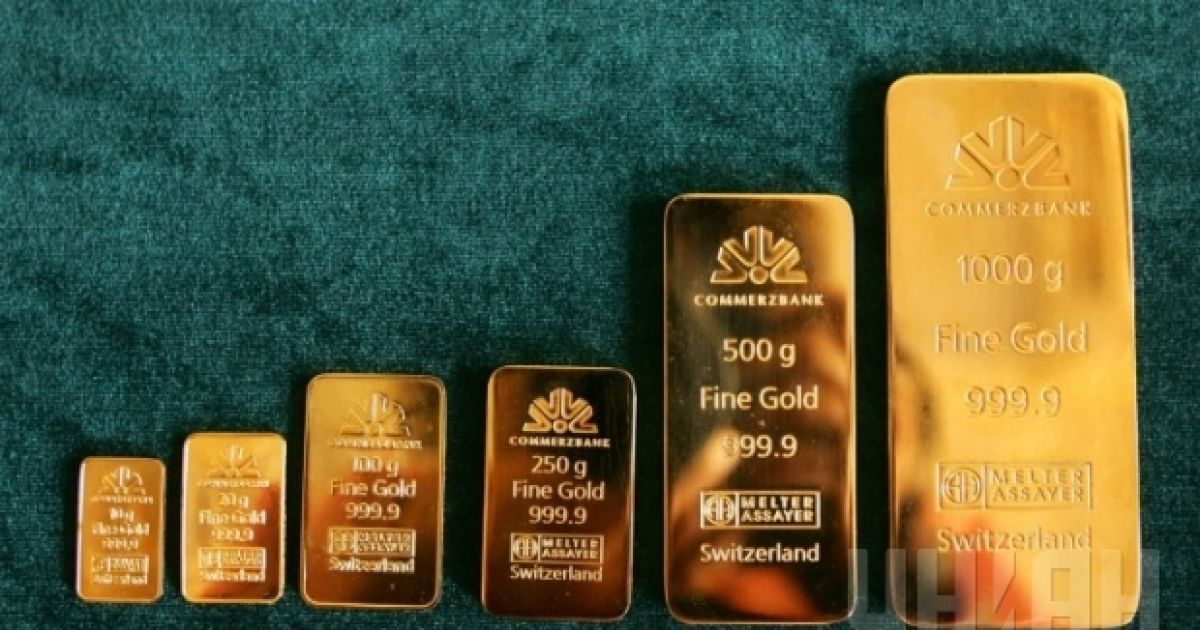 За сутки унция золота подорожала на 2,2%