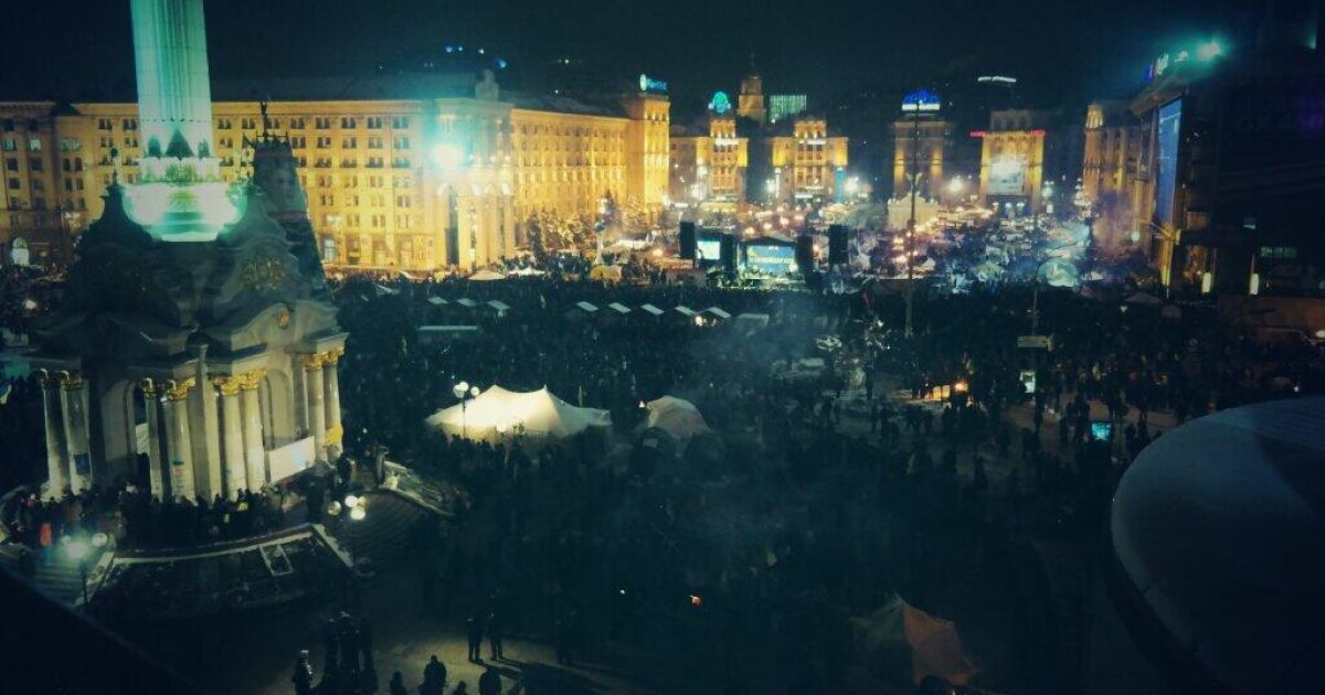 На Євромайдані панує веселий настрій
