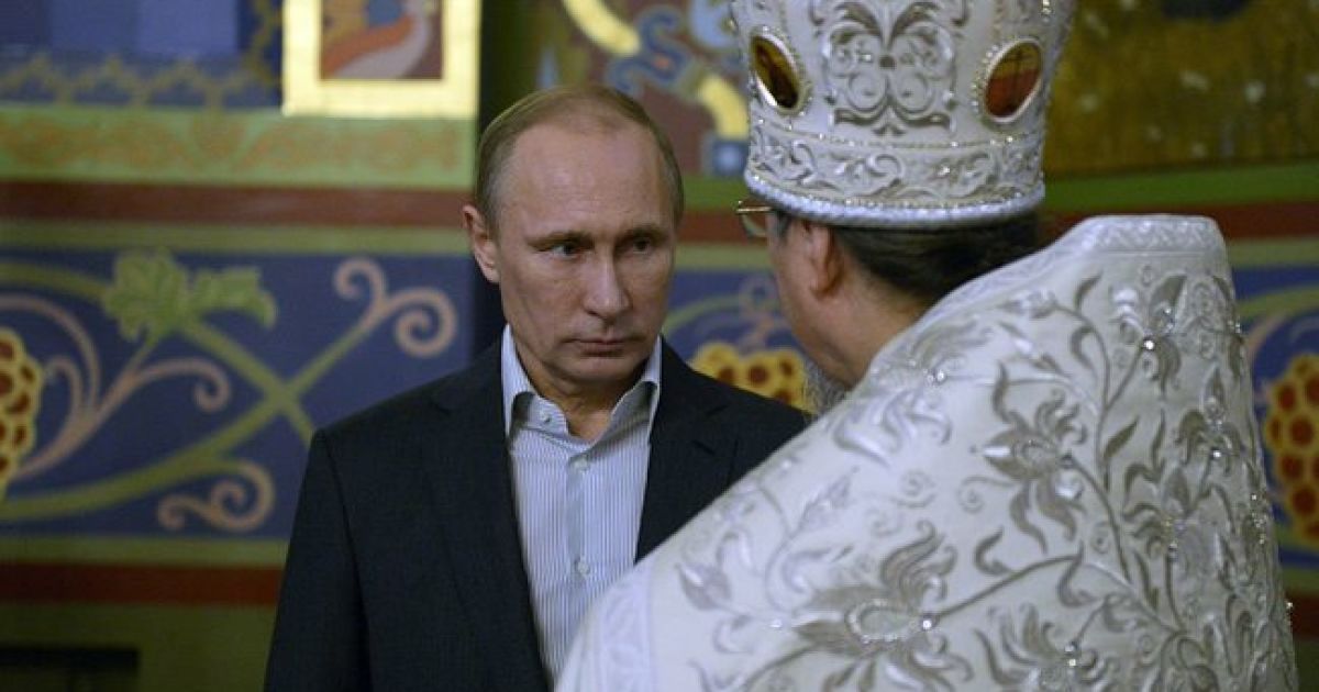 Путін зустрів Різдво у сочинському храмі в оточенні дітей / © svali.ru