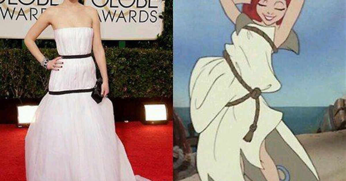 Сукню Лоуренс висміяли інтернет-юзери