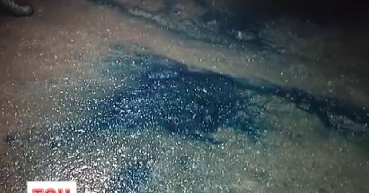 В Харькове Яценюка облили зеленкой