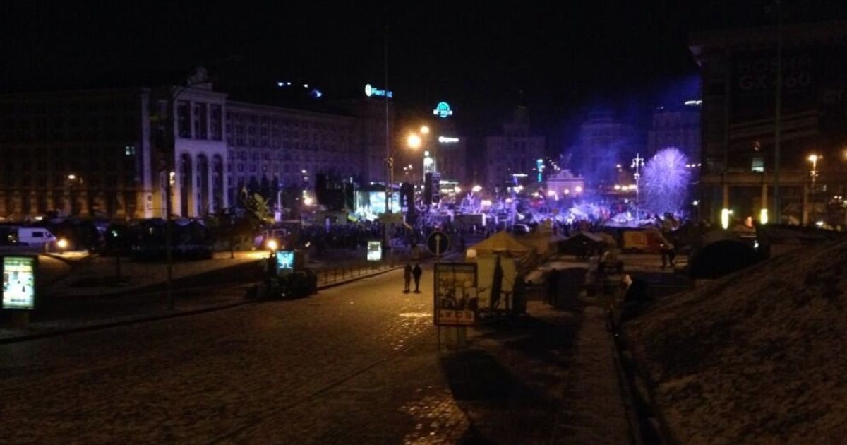 Так виглядає Євромайдан вранці