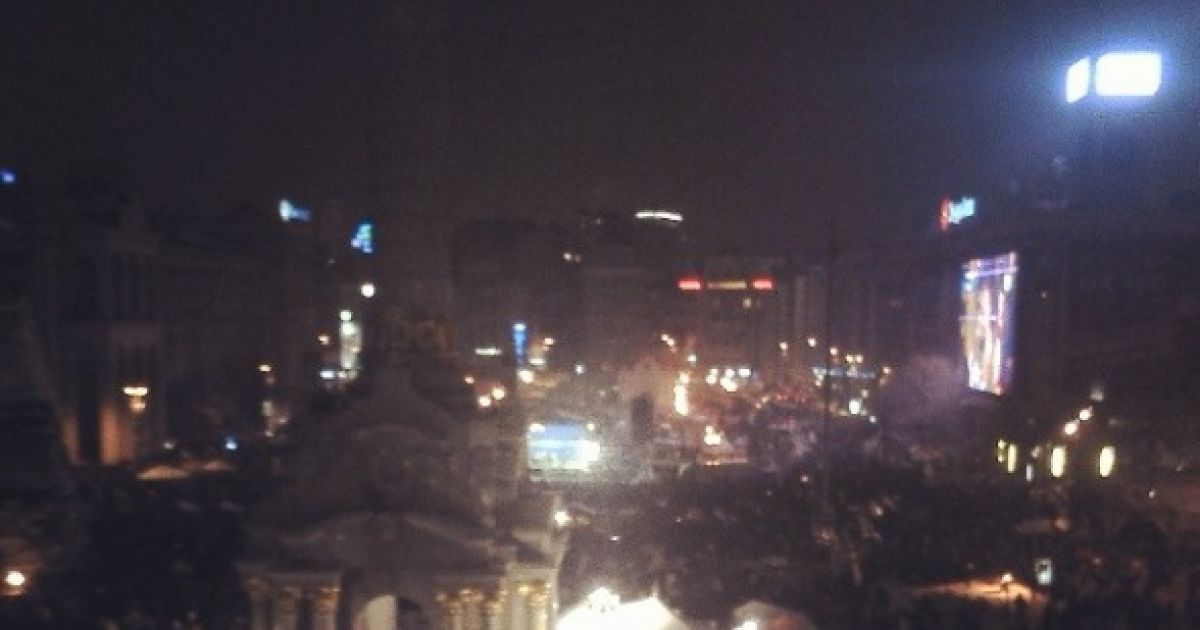 Так виглядає нічний Євромайдан