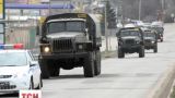 Колона російських військових вантажівок в'їхала до Сімферополя
