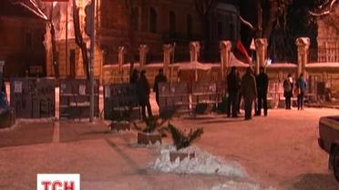 Пикетчики покинули правительственный квартал