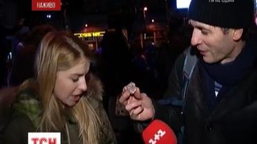 Поваленного Ленина разобрали на сувениры