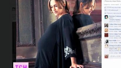 Роксолана незвично підписала фото з 8-місячним животиком