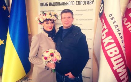 Оппозиционный депутат отгулял свадьбу на Майдане