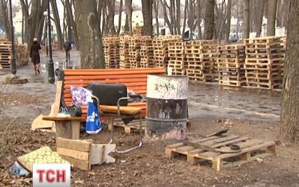 Мусор из Мариинского парка вывозят за деньги организаторов Антимайдана