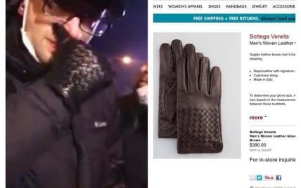 В соцсетях показали дорогие перчатки Яценюка, которые он надел на баррикады на Грушевского