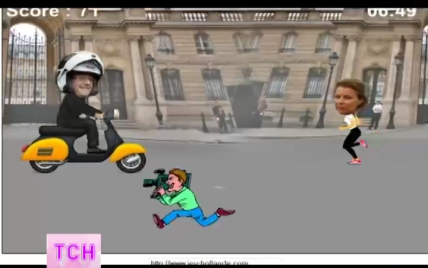 В интернете растет популярность онлайн-игры с Олландом, который едет к любовнице
