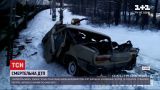 ДТП в Україні: на околиці Києва авто зіткнулось із товарним потягом