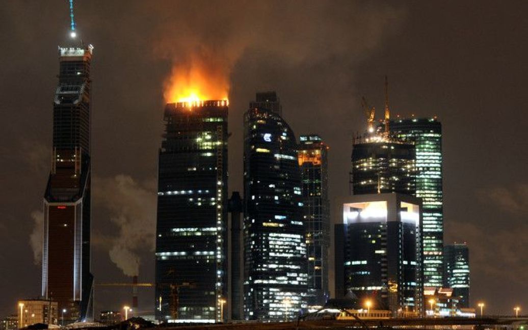 Пожежа у "Москва-Сііті" / © gazeta.ru