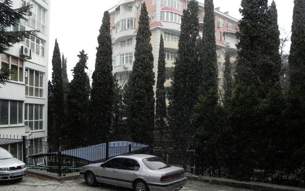 Сімферополь і Ялту раптово накрила снігова гроза / © cit.ua
