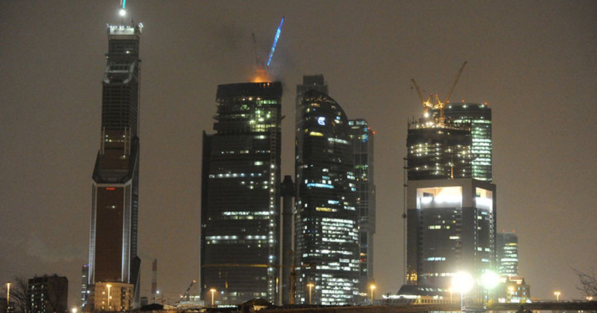 Пожежа у "Москва-Сііті" / © gazeta.ru
