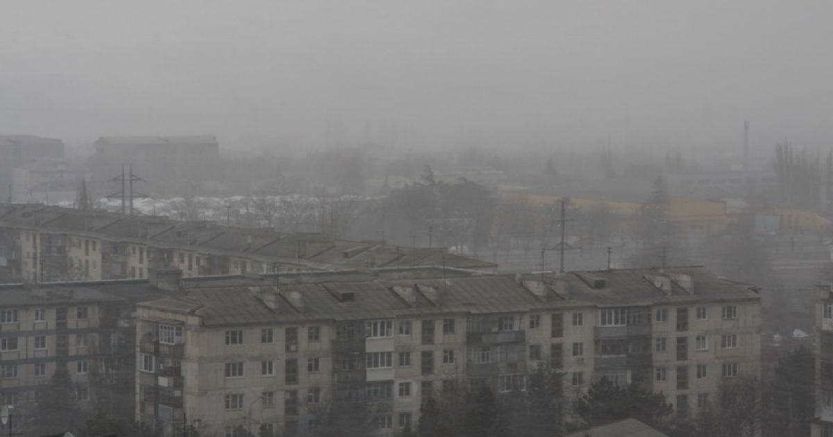 Сімферополь і Ялту раптово накрила снігова гроза / © cit.ua
