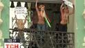 FEMEN обнажились на колокольне Софии Киевской