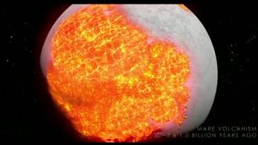 NASA показало как менялась Луна в течение своего существования