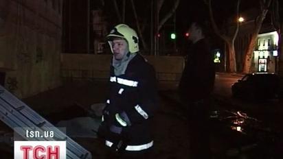 У центрі Одеси горів будинок