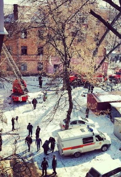 Лишь чудом при взрыве никто не погиб