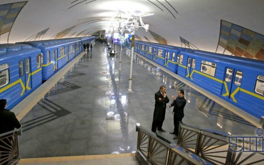 Відкриття станції метро "Теремки" / © УНІАН